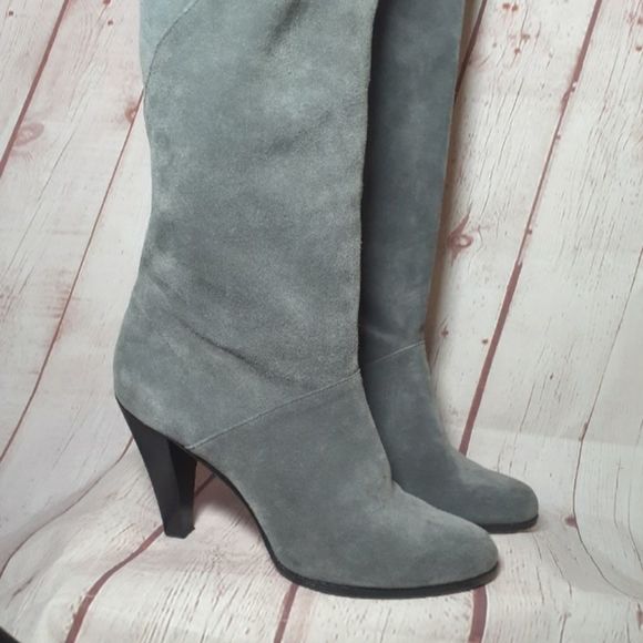 Michael Kors Gray Suede Slouchy Boots Sz. 10M - Picture 6 of 9